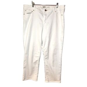 EV1 Maddy Straight Leg White 360 Stretch 5 Pocket Jean Love Pocket Size 18